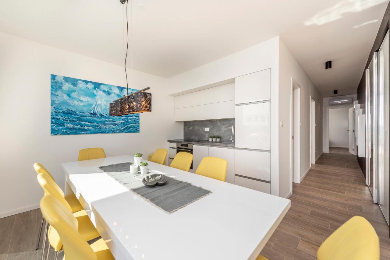 Mediteran Luxury Penthouse With Jacuzzi Mandre Exterior foto